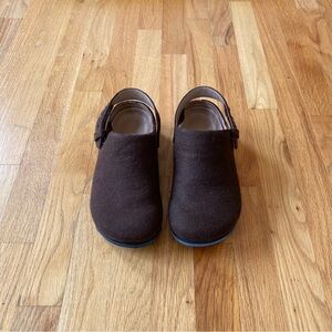 Lauren Manoogian Raw Stud Mule - Brown Felt, size 7 (EU38)
